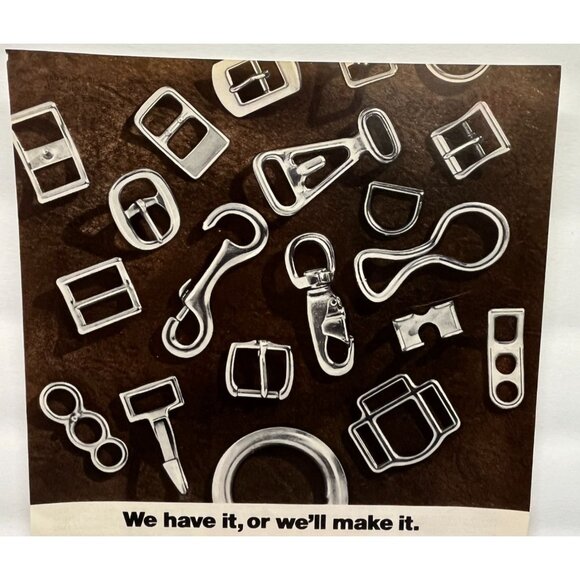 Partrade Outdoor Hardware Vintage Print Ad 1970s Metal Buckles Hooks Chattanooga - Picture 4 of 6